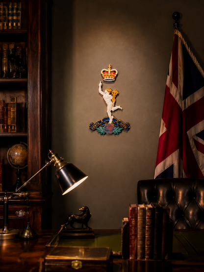 Royal Corps of Signals Queen's Crown Cap Badge