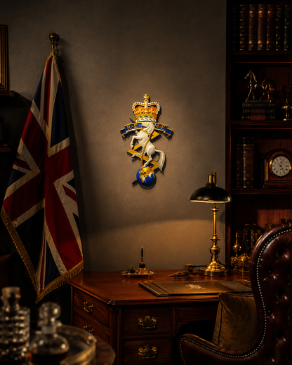 REME Queen's Crown Cap Badge