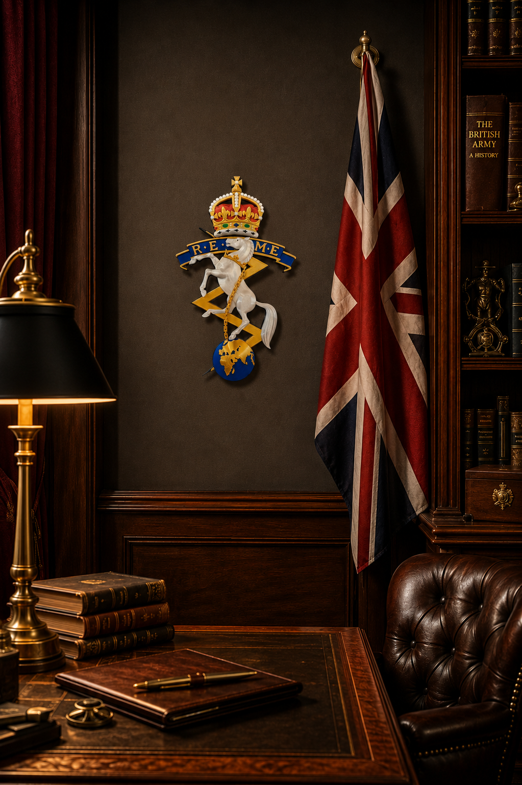 REME 3D Printed Cap Badge King's Crown