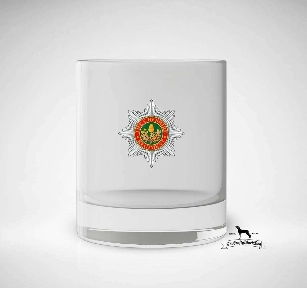 Cheshire Regiment - Whiskey/Spirit Glass