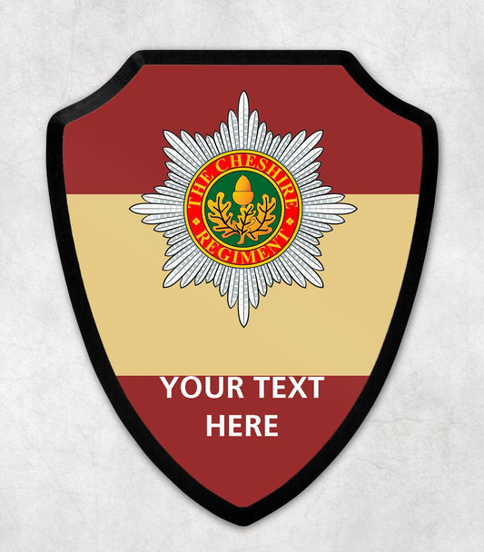 Cheshire Regiment - Printed Wall Shield