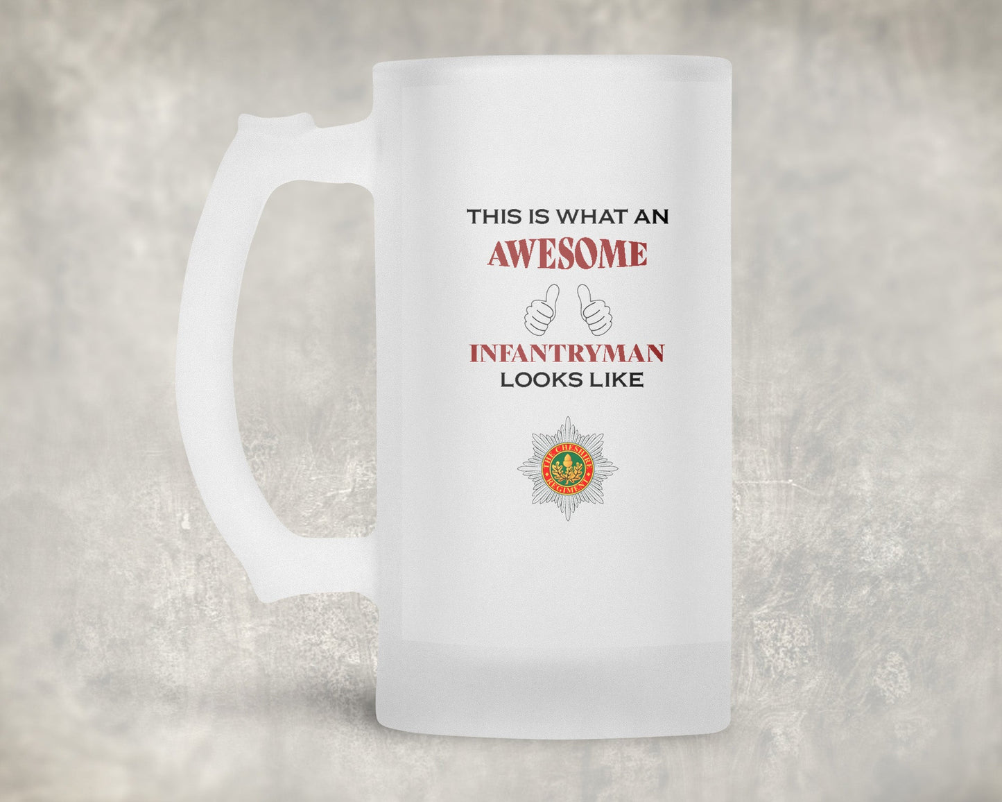 Cheshire Regiment - Awesome Frosted Stein