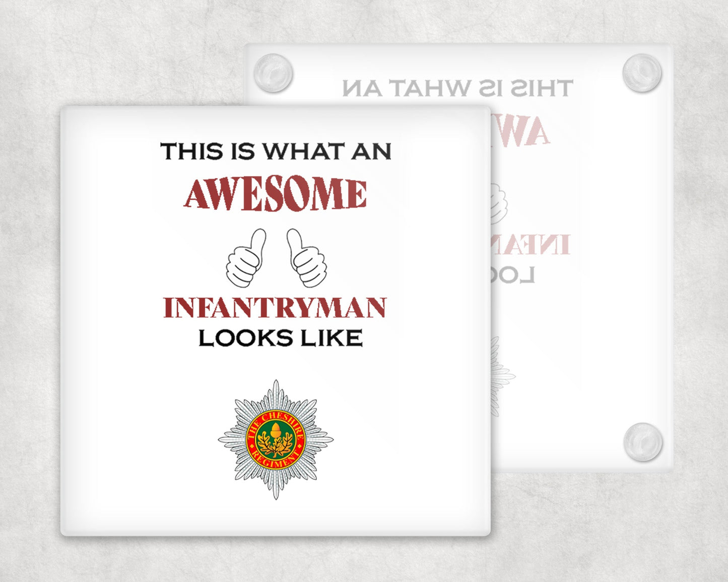 Cheshire Regiment - Awesome Coasters