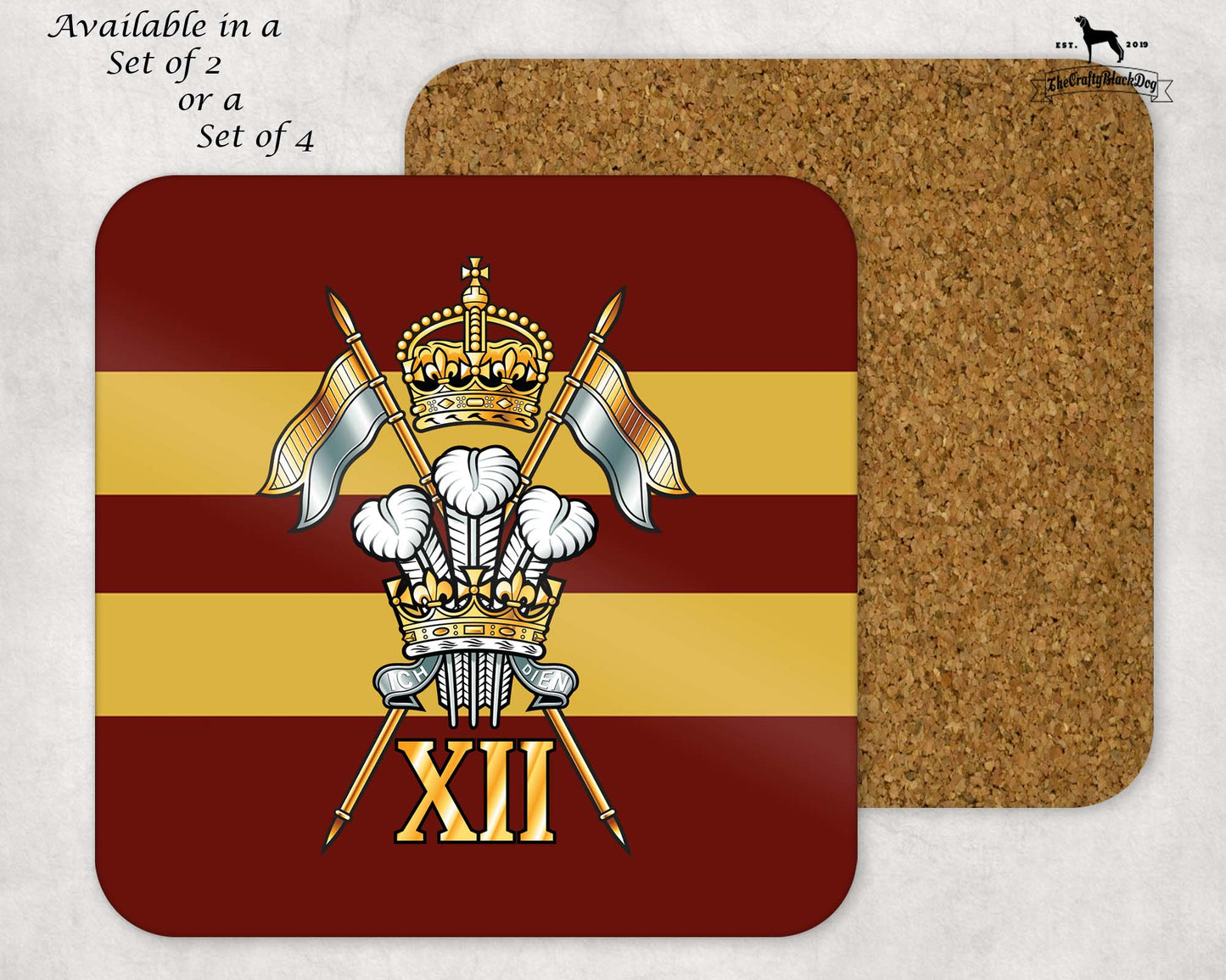 12th Royal Lancers - Coaster Set