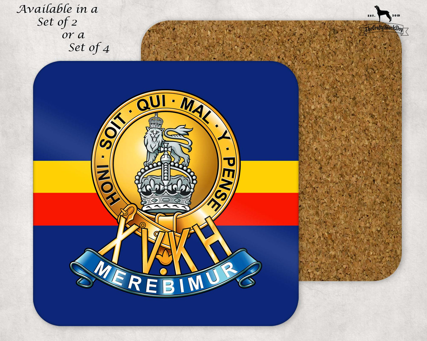 15th The King's Hussars - Coaster Set