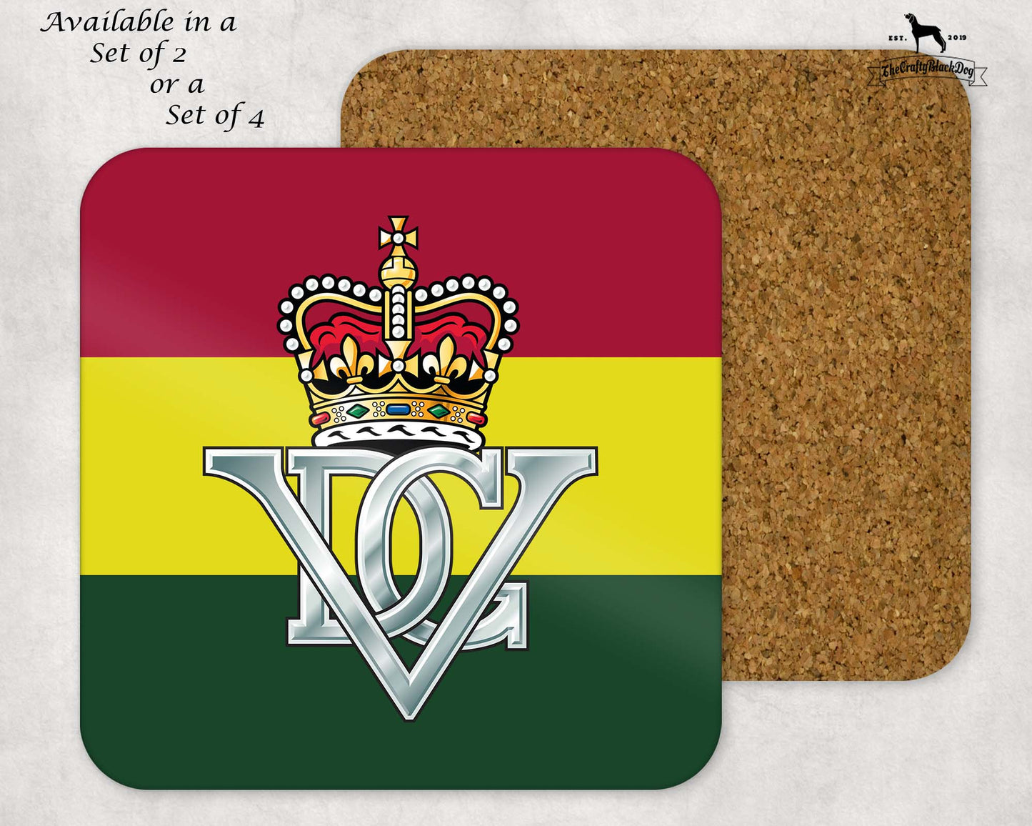 5th Royal Inniskilling Dragoon Guards - COASTER SET