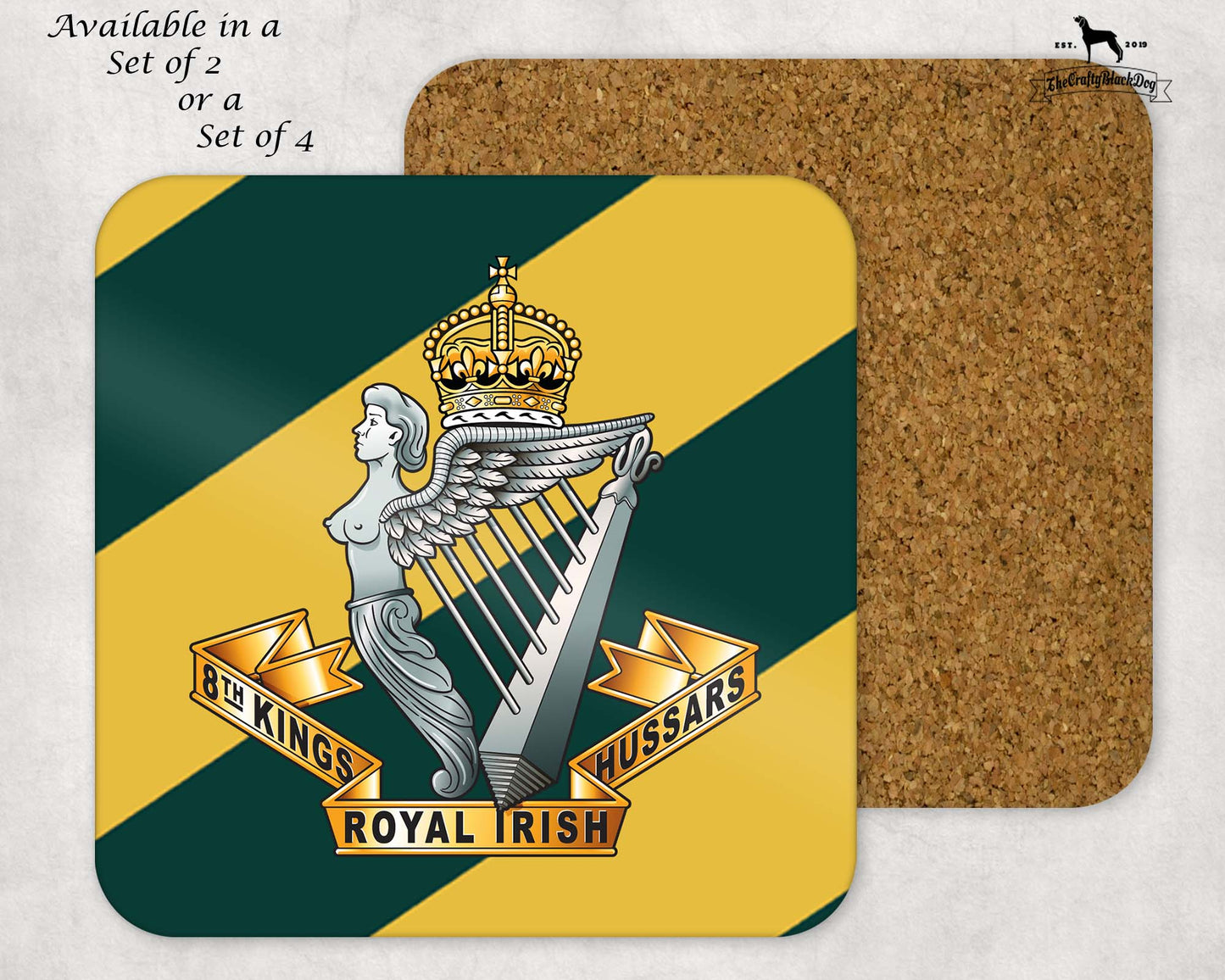 8th Kings Royal Irish Hussars - Coaster Set