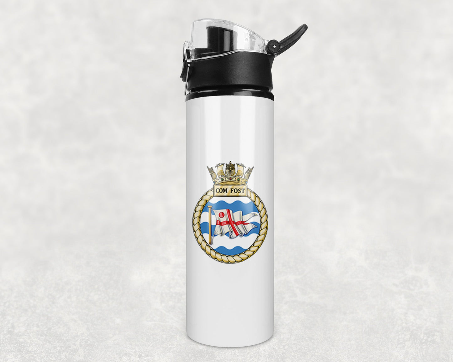 Commander Fleet Operational Sea Training - Com Fost - Flip Top Water Bottle