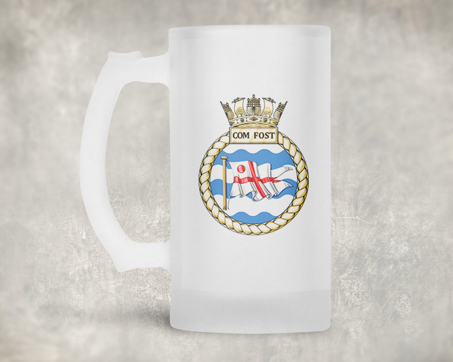 Commander Fleet Operational Sea Training - Com Fost - Frosted Stein/Tankard/Beer Mug - Frosted Stein/Tankard/Beer Mug