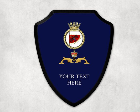 HMS Conqueror - Royal Navy Printed Wall Shield