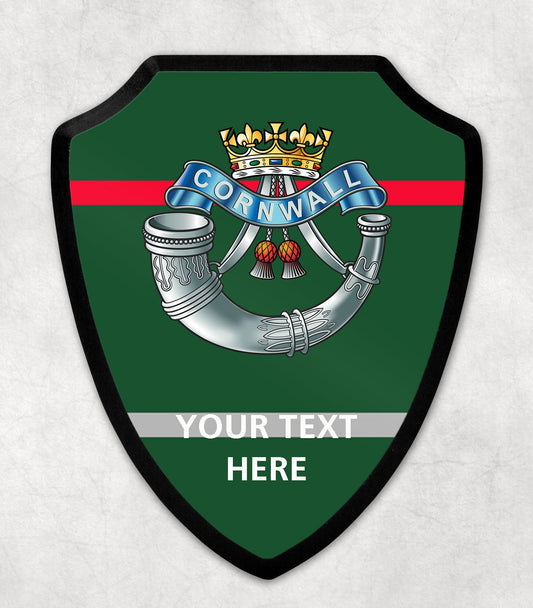 Duke of Cornwall's Light Infantry - Printed Wall Shield