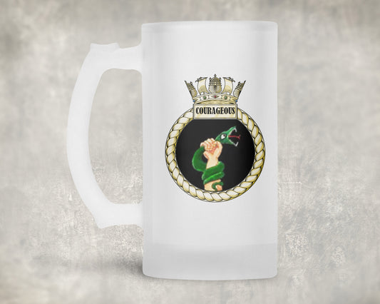 HMS Courageous - Frosted Stein