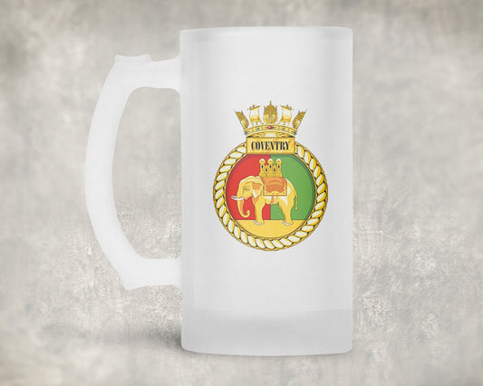 HMS Coventry - Frosted Stein/Tankard/Beer Mug - Frosted Stein/Tankard/Beer Mug