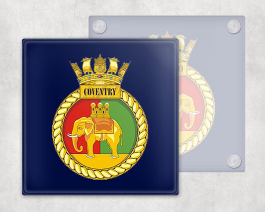HMS Coventry - Glass Coaster