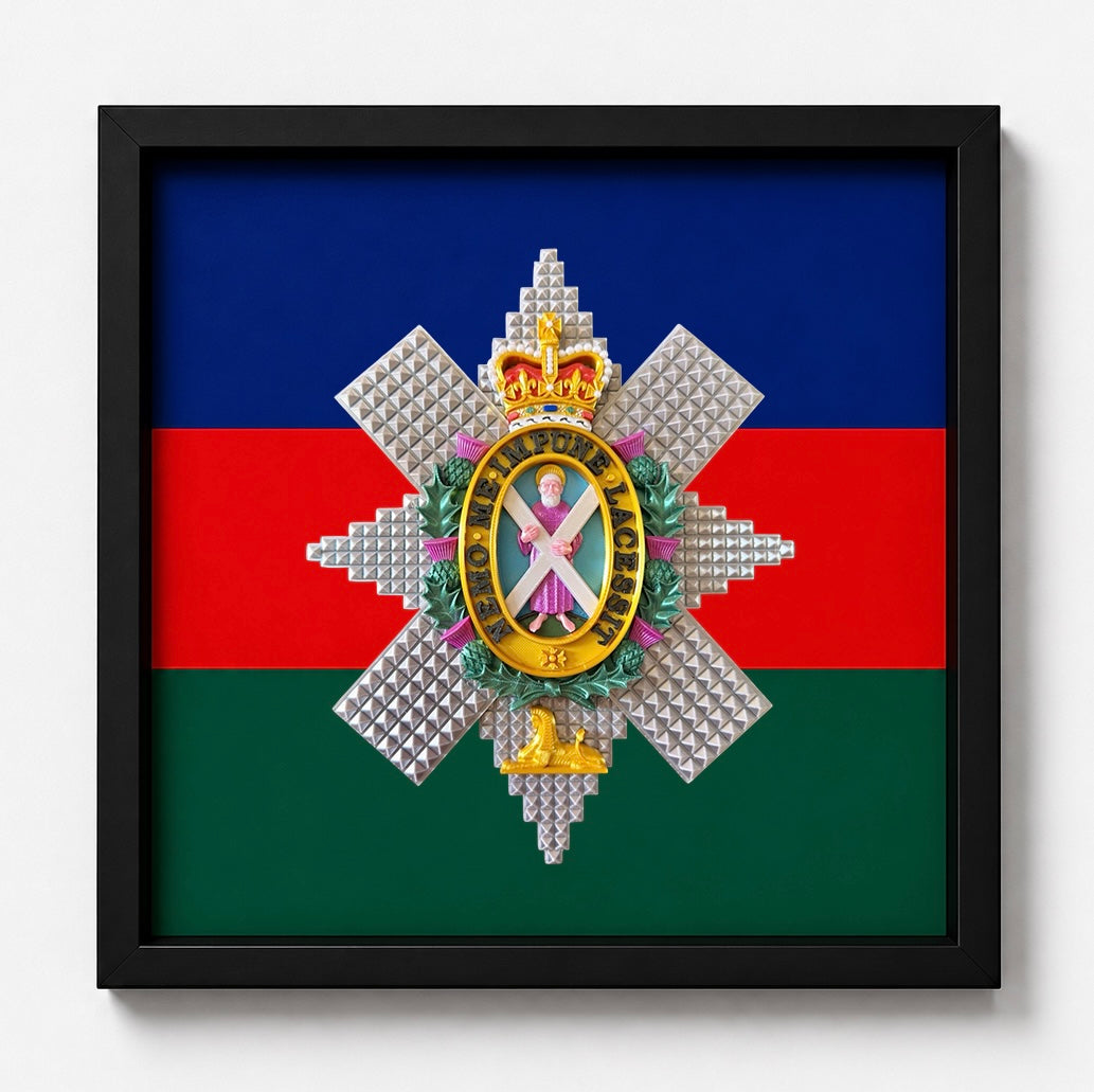 Black Watch Cap Badge Display Frame | Officially Licensed