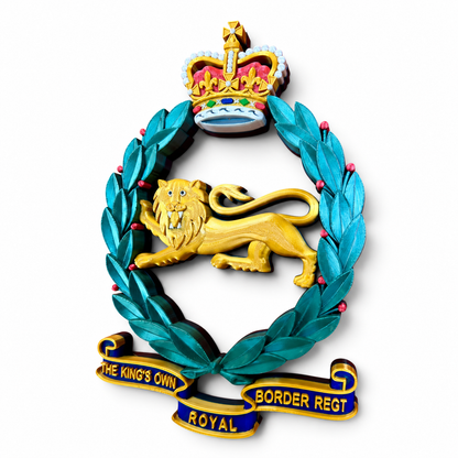 King's Own Royal Border Regiment Full Colour Cap Badge Crest | Officially Licensed