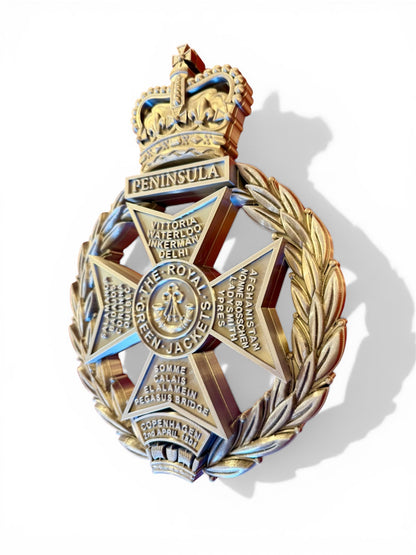Royal Green Jackets Silver Cap Badge