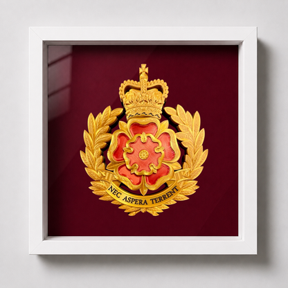 Duke of Lancaster's Regiment Cap Badge Display Frame – Queen's Crown | Officially Licensed