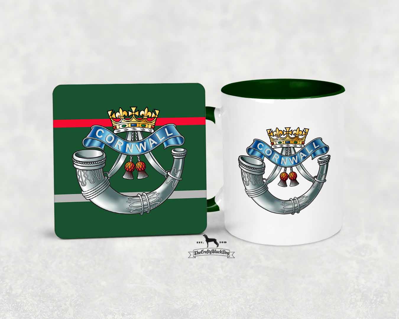 Duke of Cornwall's Light Infantry - MUG and COASTER SET