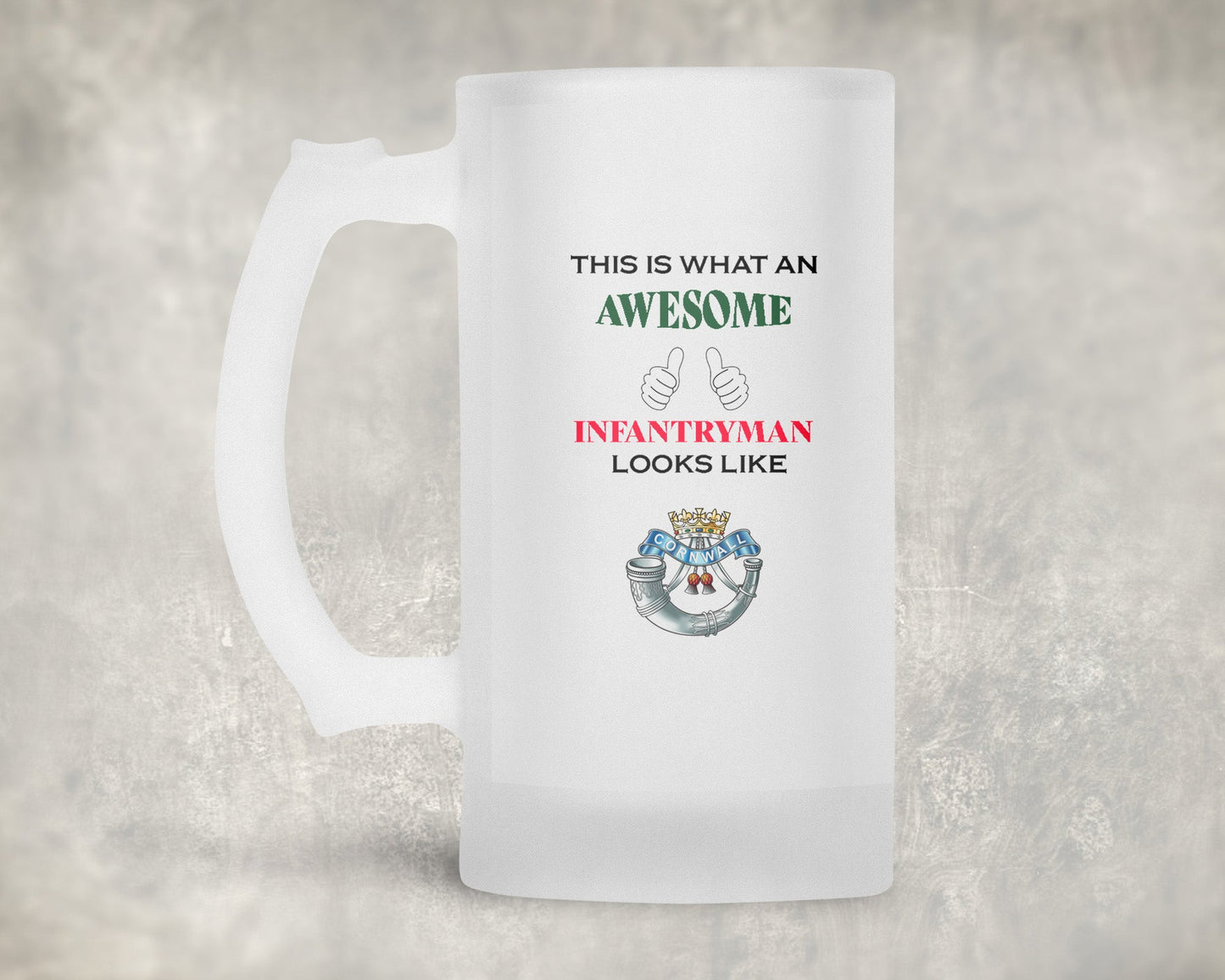 Duke of Cornwall's Light Infantry - Awesome Frosted Stein