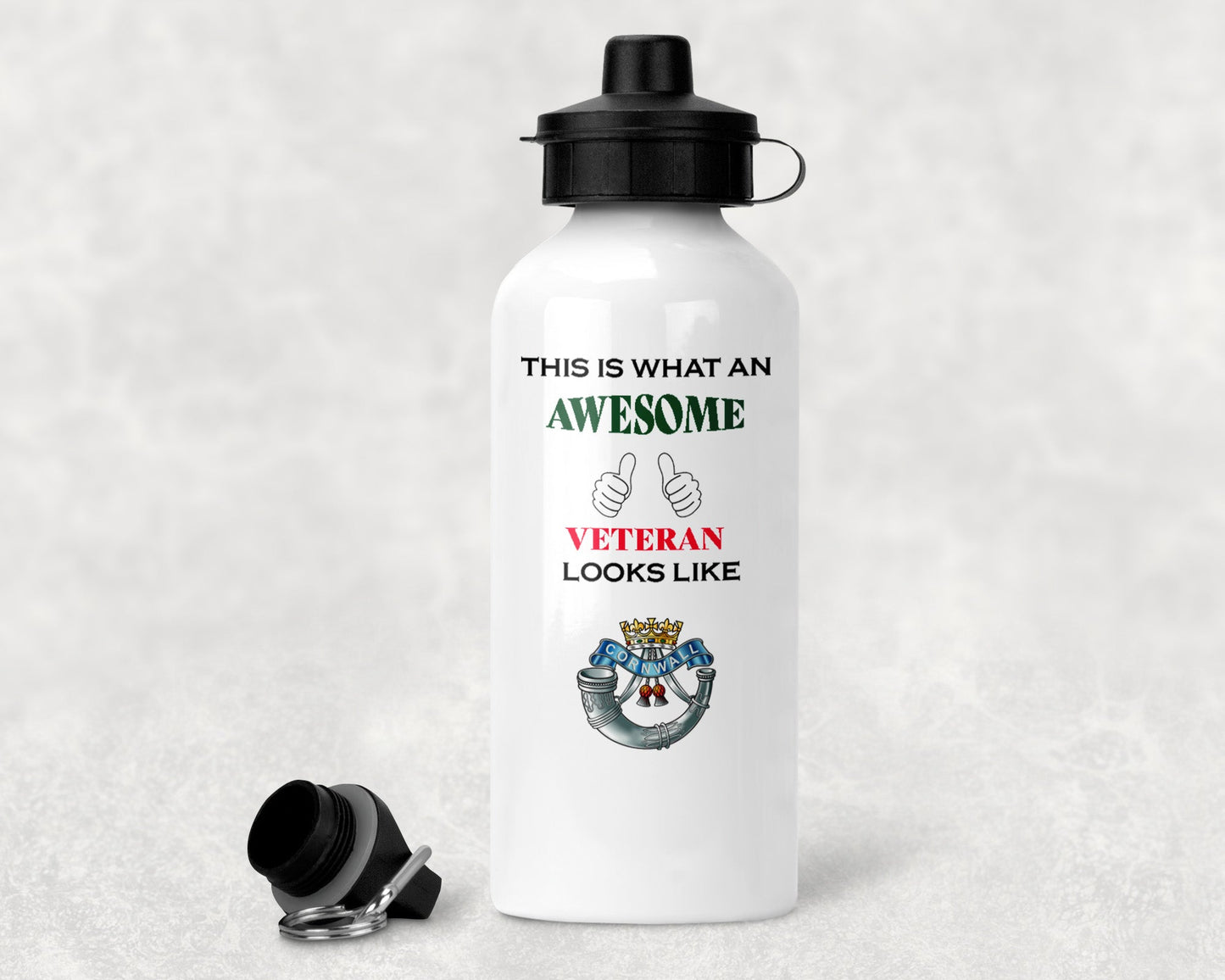 Duke of Cornwall's Light Infantry - Veteran - Aluminium Water Bottle