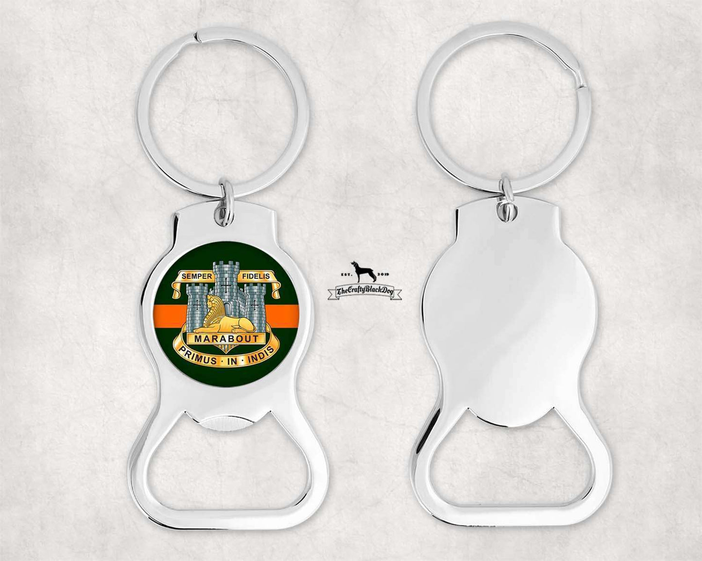 Devonshire &amp; Dorset Regiment - Bottle Opener Keyring