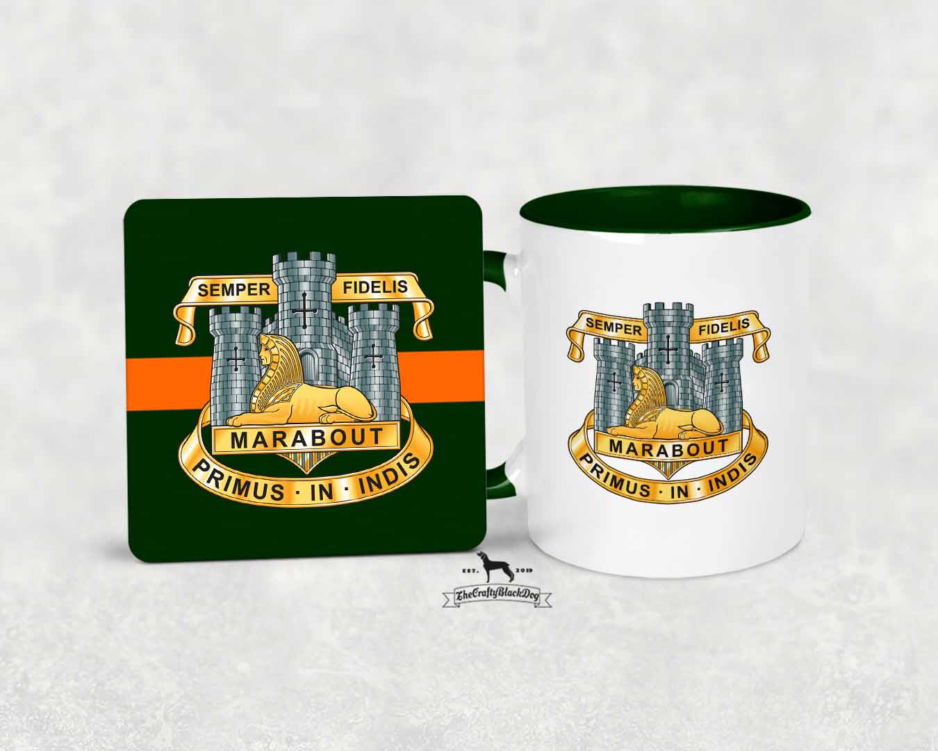 Devonshire and Dorset Regiment - MUG and COASTER SET