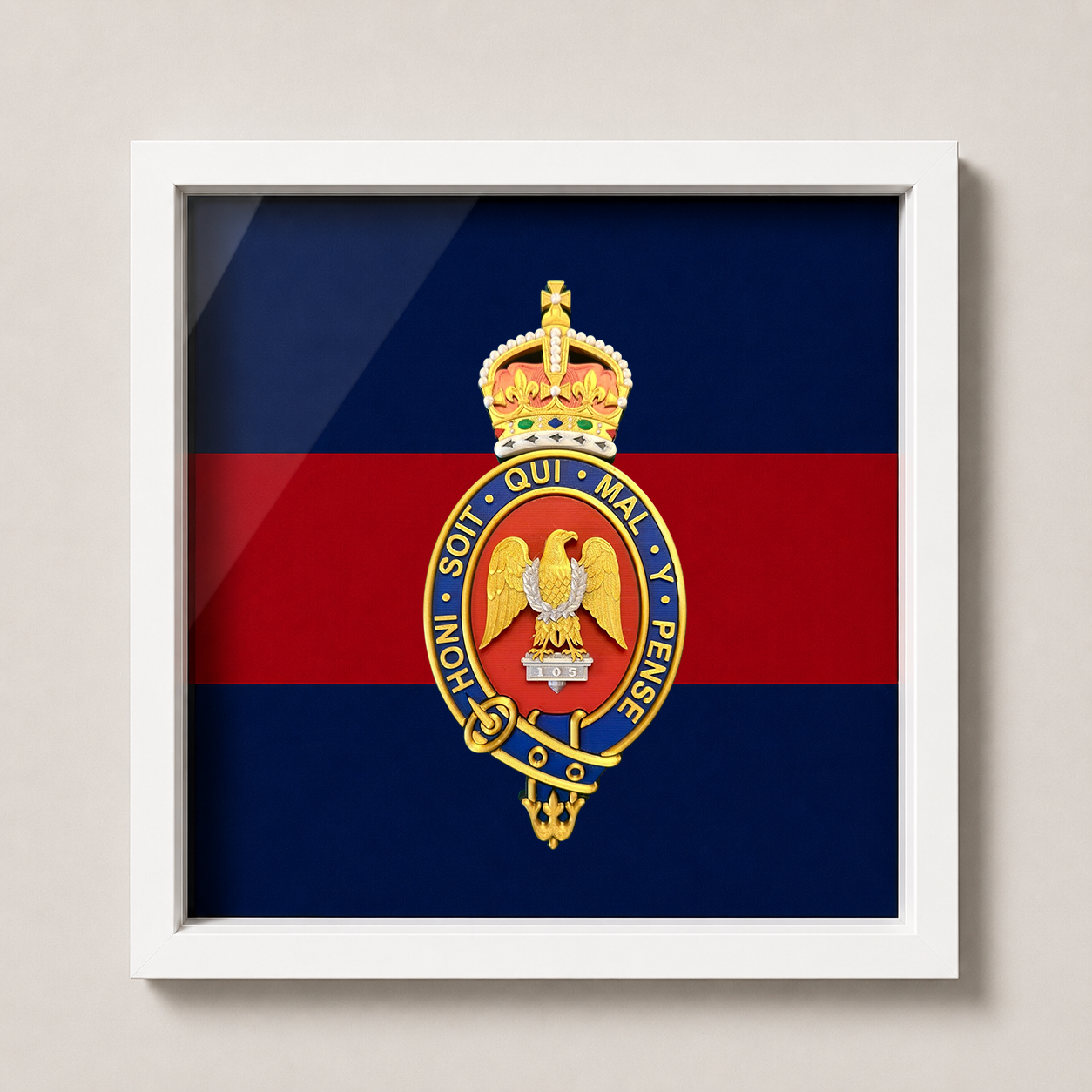 Blues and Royals Cypher Cap Badge Display Frame – King's Crown | Officially Licensed