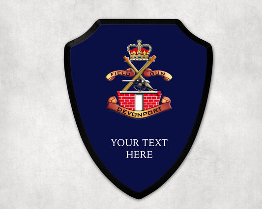Devonport Field Gun Crew - Royal Navy Printed Wall Shield