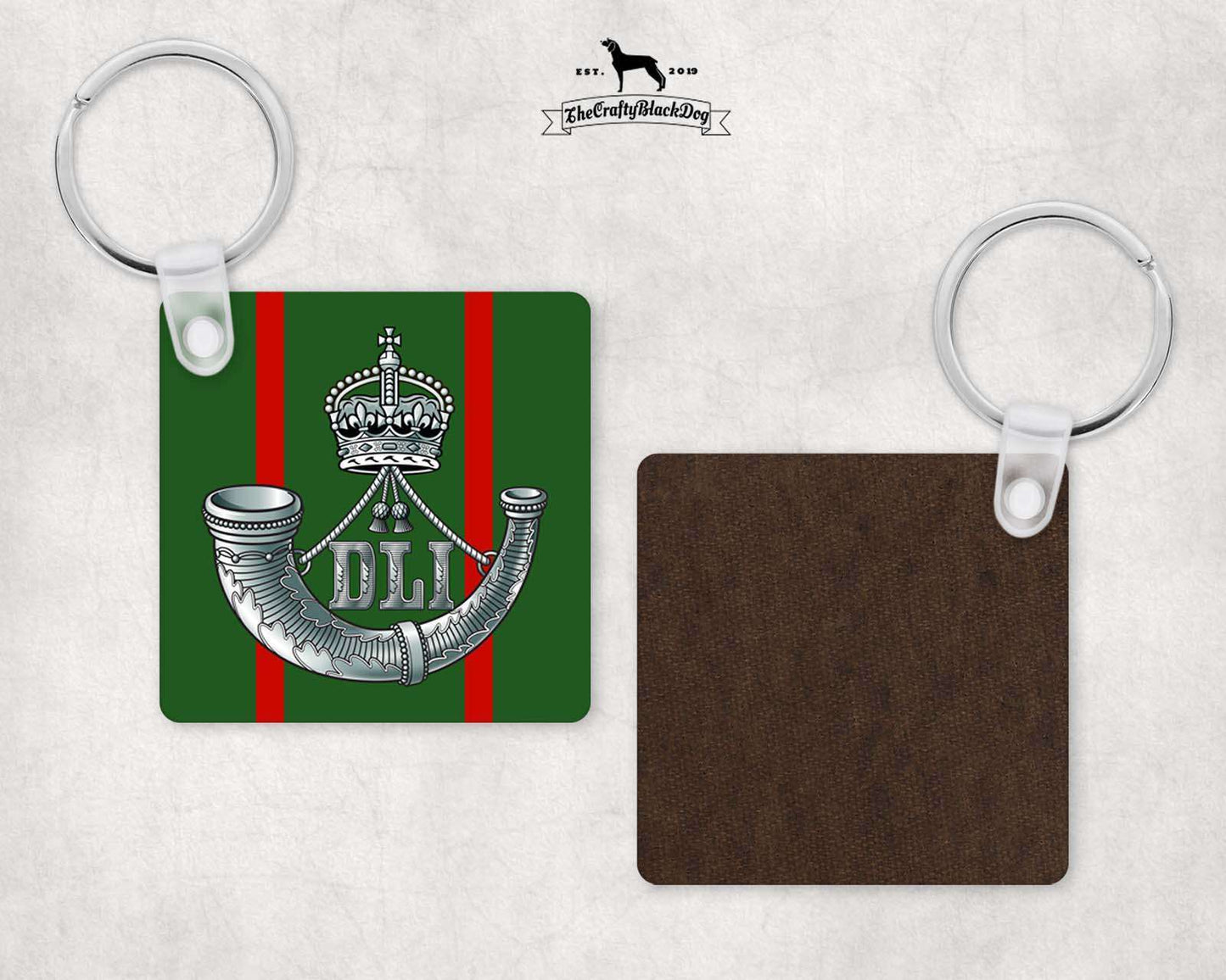 Durham Light Infantry - Square Key Ring