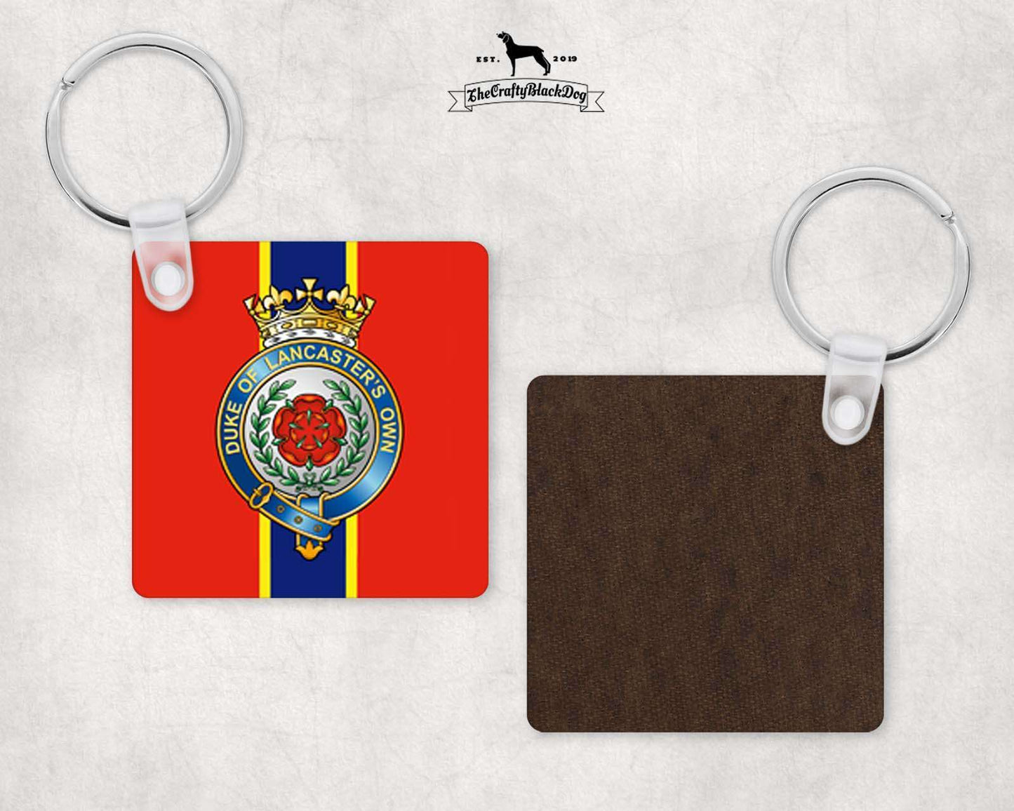 Duke of Lancaster's Own - Square Key Ring