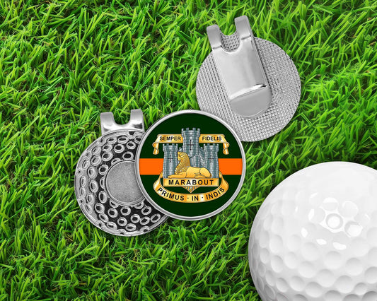 Devonshire & Dorset Regiment - Golf Ball Marker Hat Clip