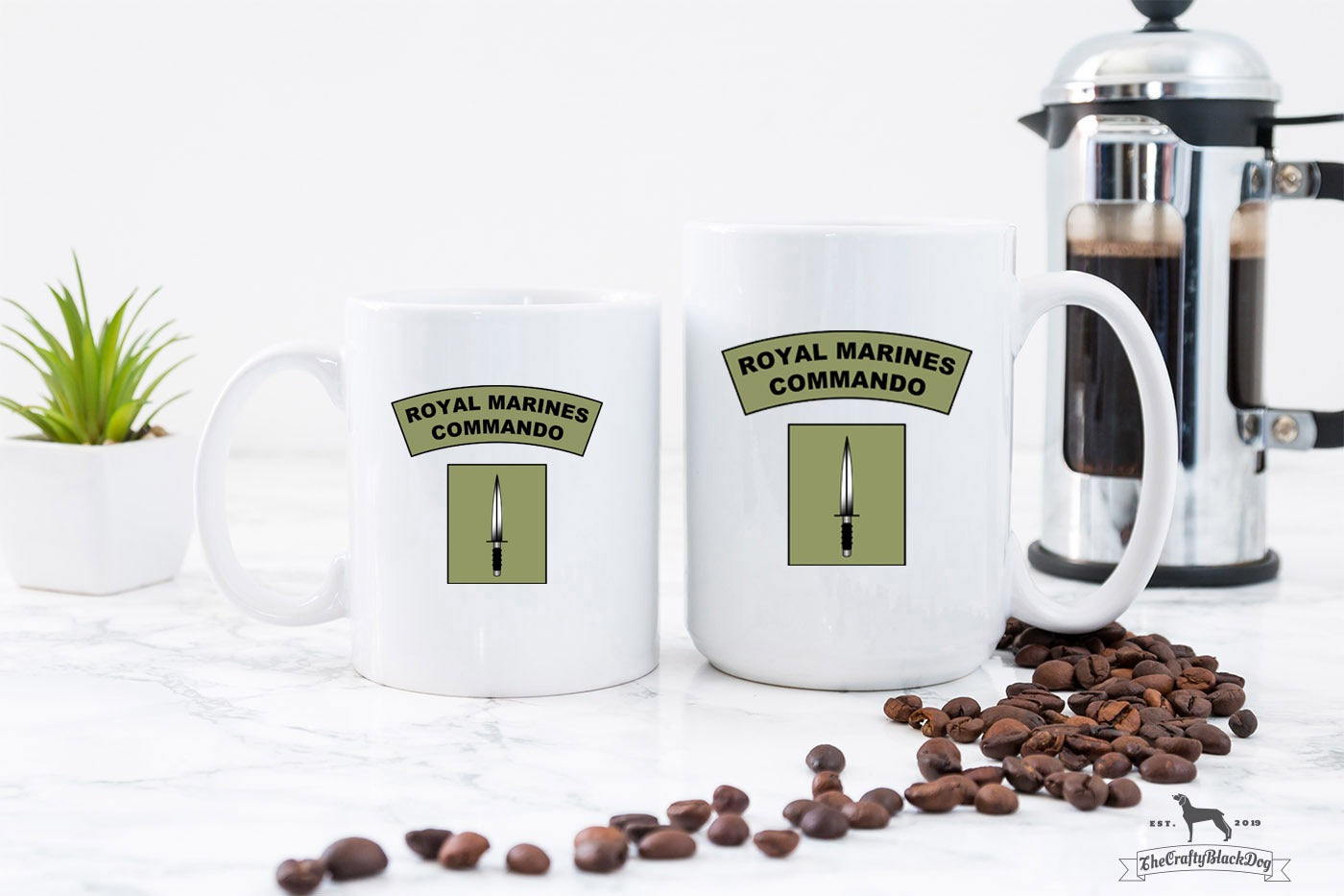 Royal Marines Dagger &amp; Flash - 11oz/15oz Mug