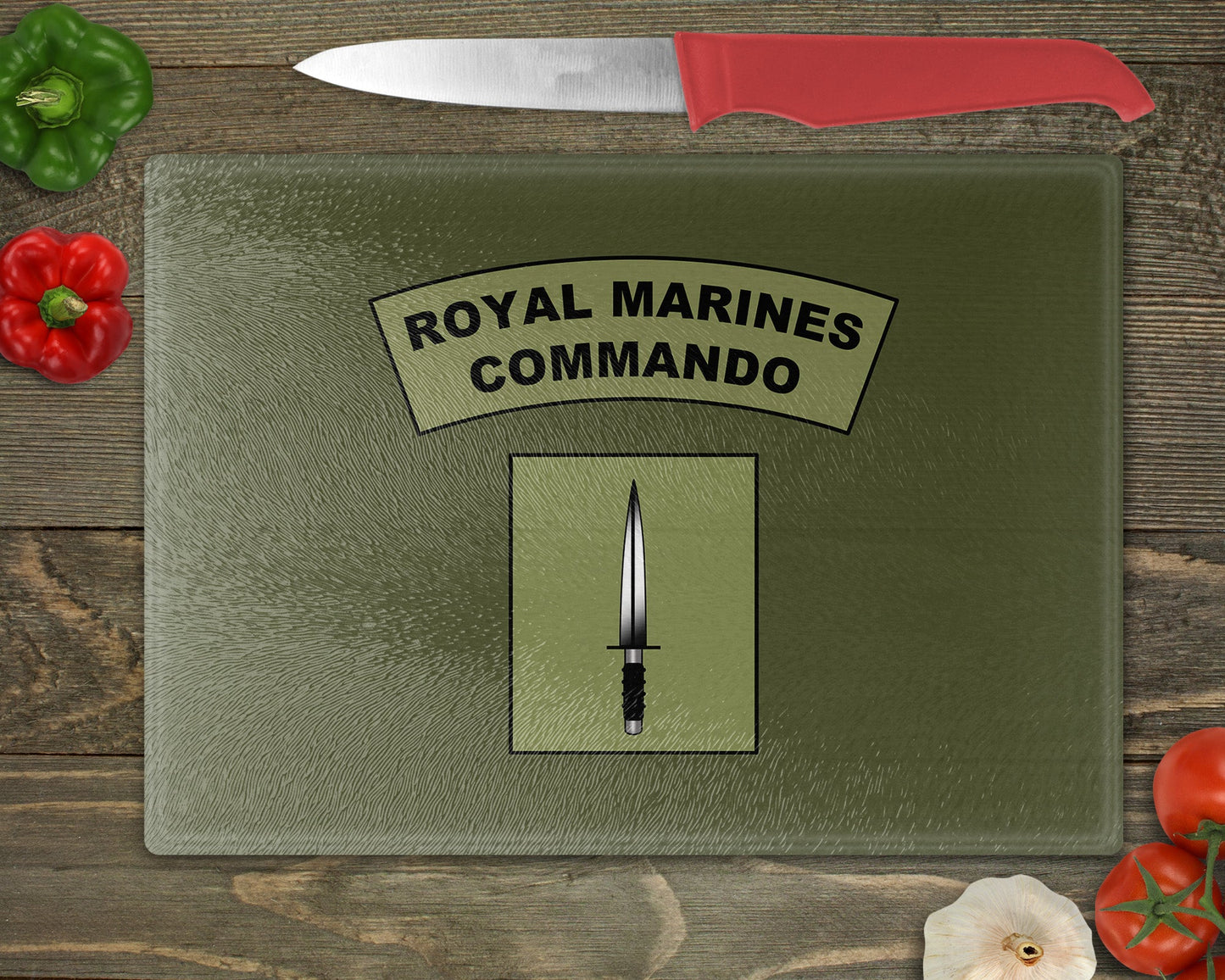 Royal Marines Dagger & Flash - Cutting Board