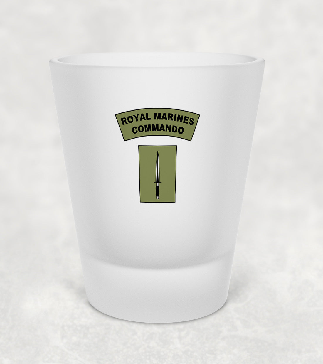 Royal Marines Dagger & Flash - Shot Glass