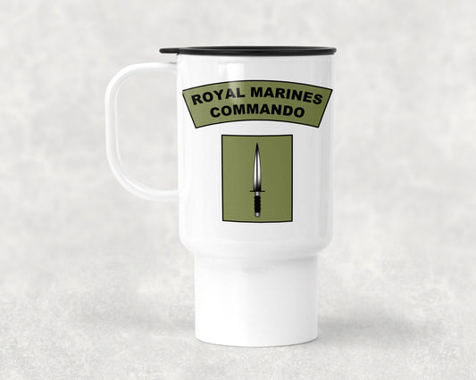 Royal Marines Dagger & Flash  - TRAVEL MUG