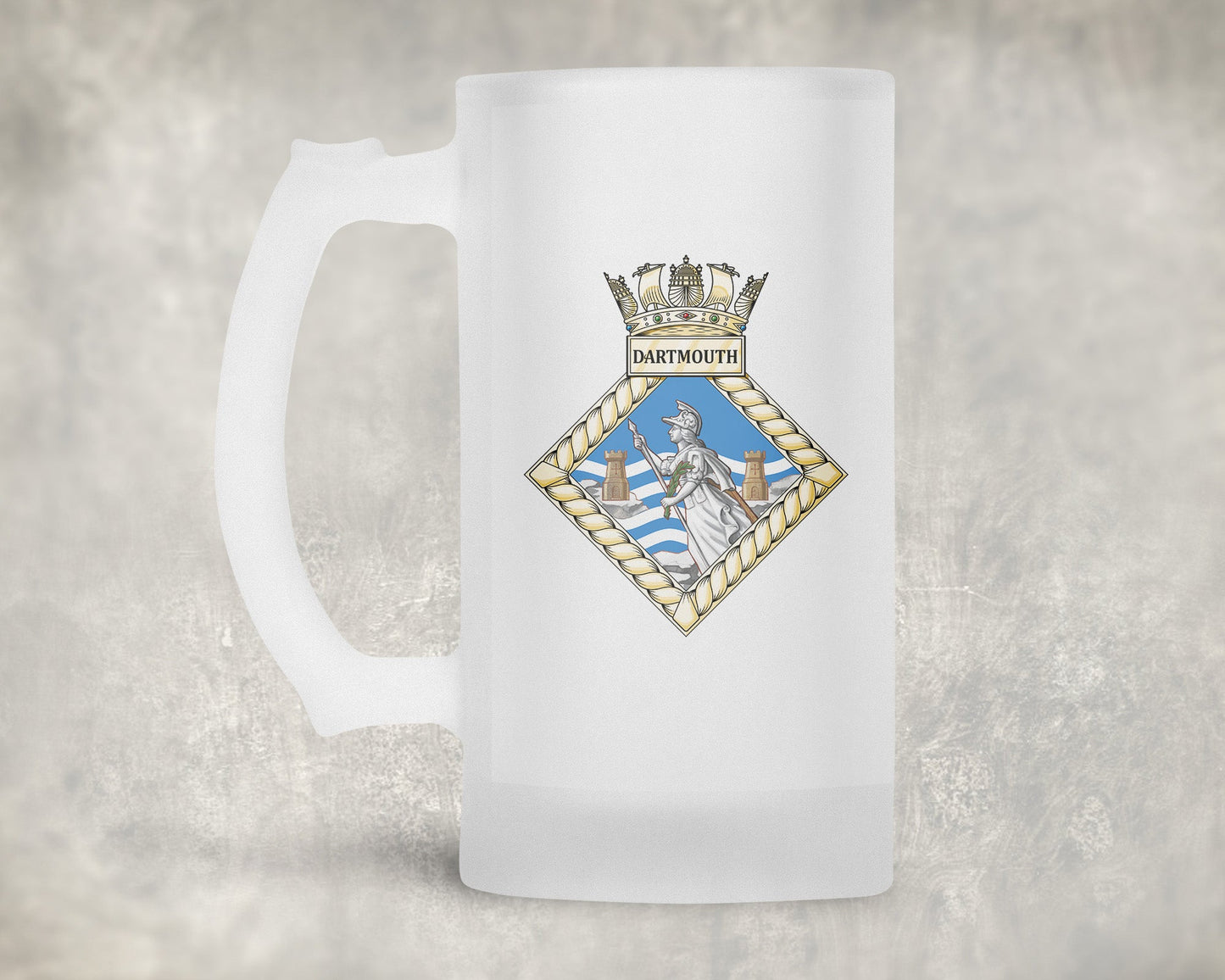 BRNC Dartmouth - Frosted Stein/Tankard/Beer Mug - Frosted Stein/Tankard/Beer Mug
