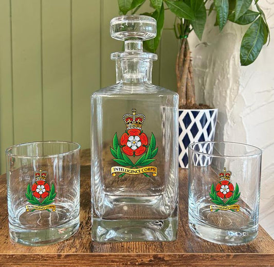 Intelligence Corps Cap Badge - Decanter