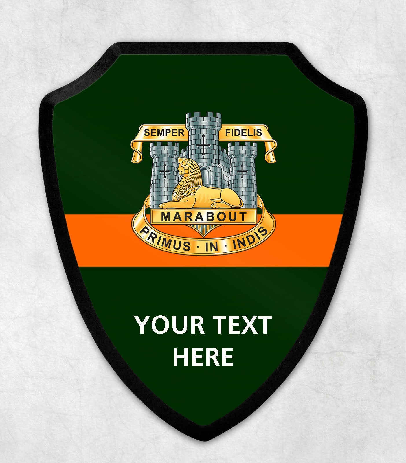 Devonshire & Dorset Regiment - Printed Wall Shield