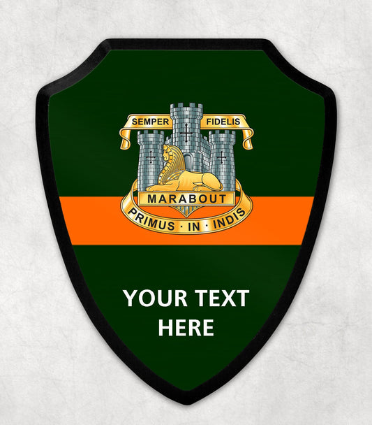 Devonshire & Dorset Regiment - Printed Wall Shield
