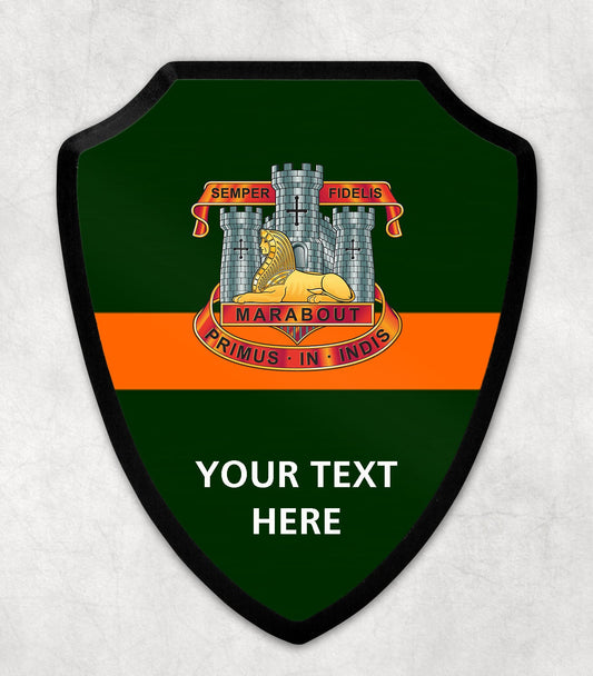 Devonshire & Dorset Regiment Crest - Printed Wall Shield