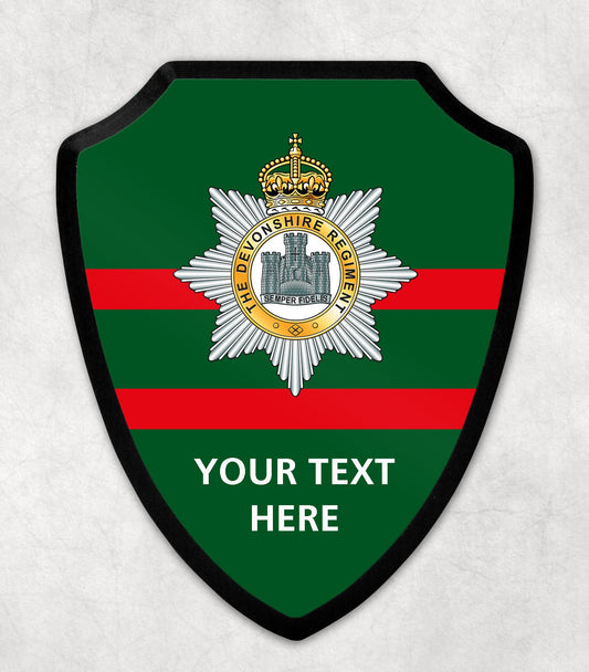Devonshire Regiment - Printed Wall Shield