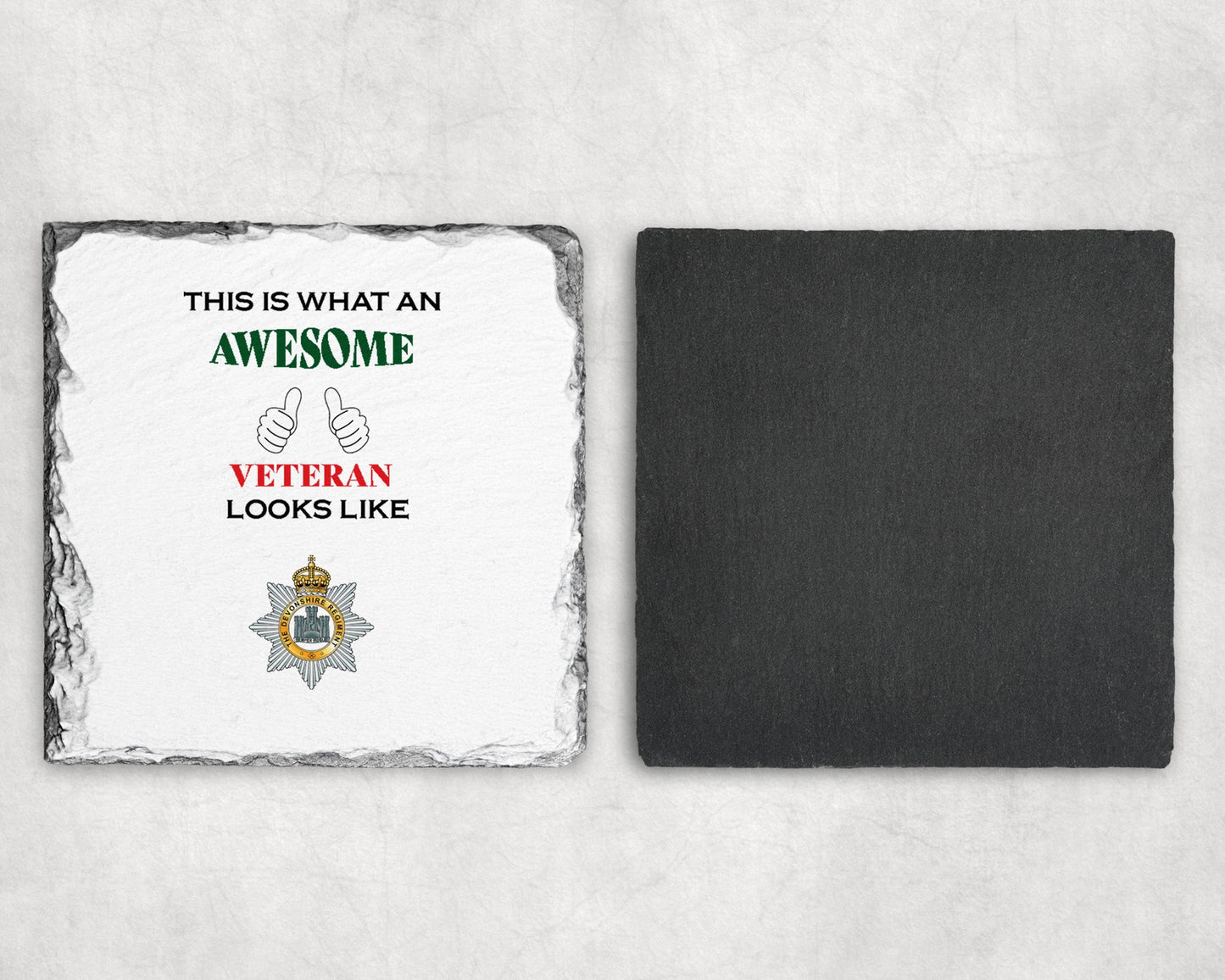 Devonshire Regiment - Awesome Veteran Coasters