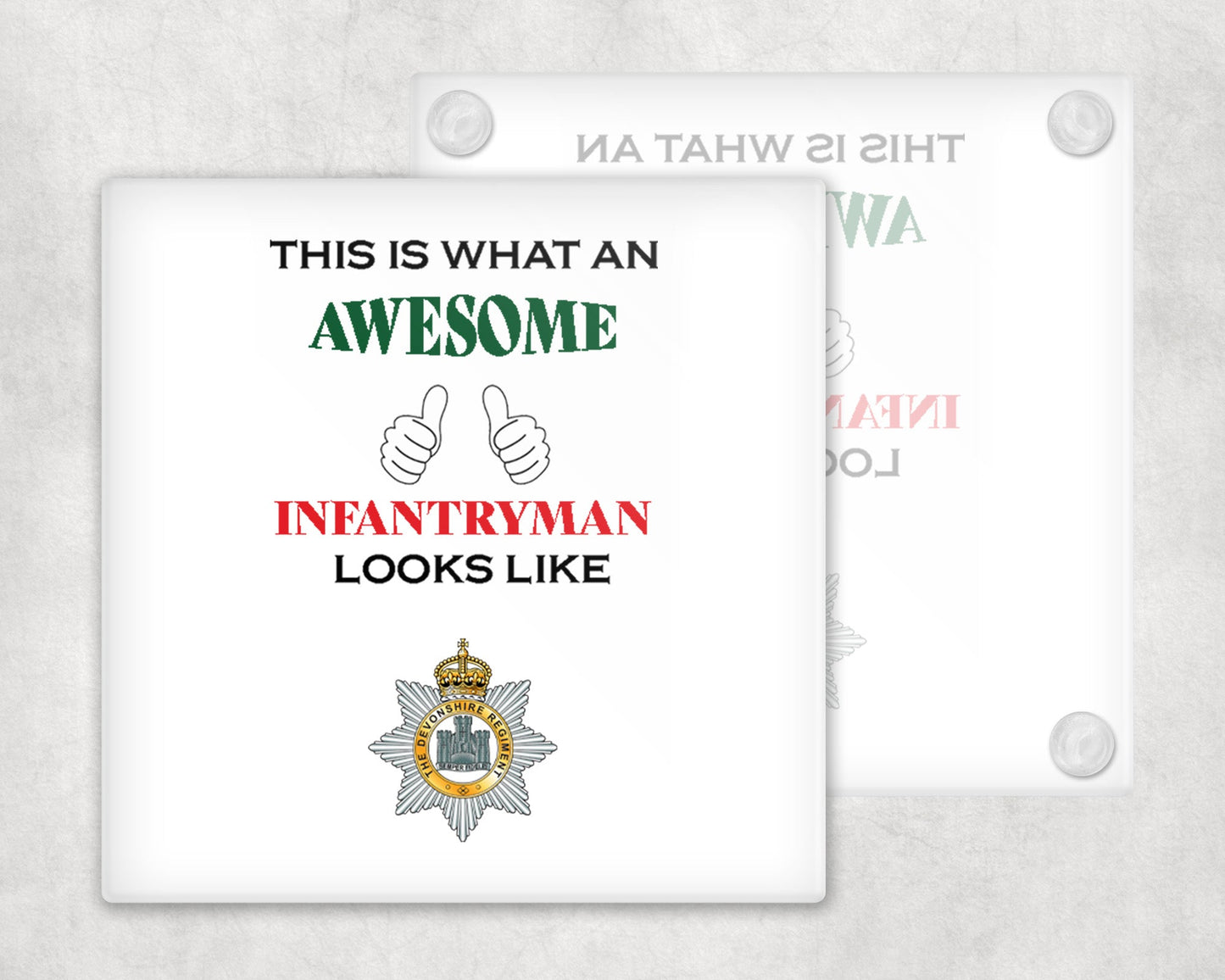 Devonshire Regiment - Awesome Coasters