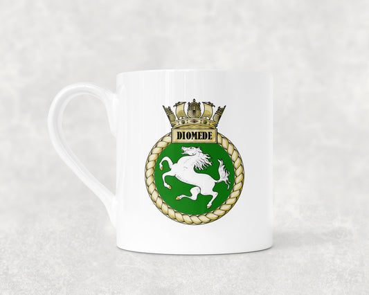 HMS Diomede - Bone China Mug