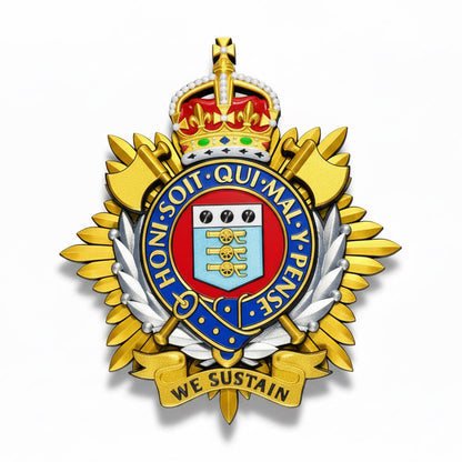 Royal Logistics Corps King's Crown Cap Badge