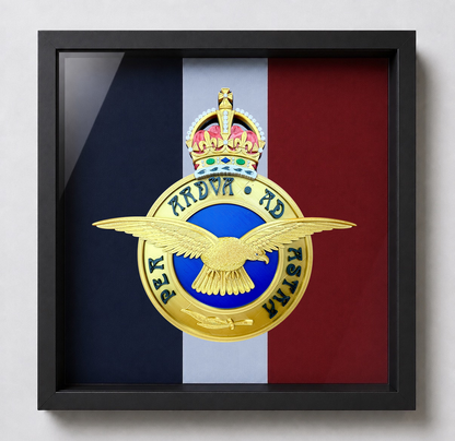 Royal Air Force King's Crown Emblem Display Frame | Officially Licensed