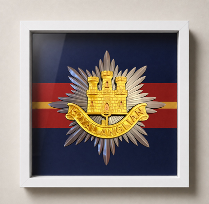 Royal Anglian Regiment Cap Badge Display Frame | Officially Licensed