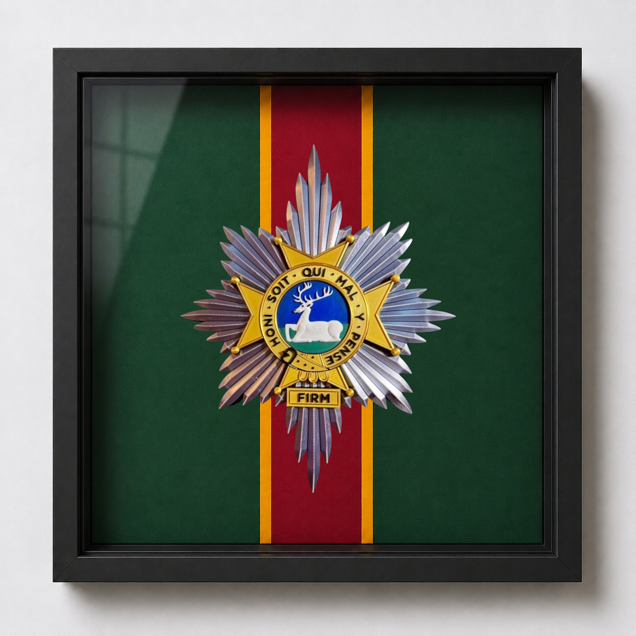 Worcestershire and Sherwood Foresters 3D Cap Badge Display Frame | Officially Licensed