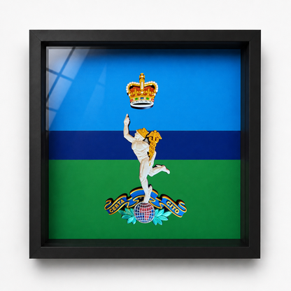 Royal Corps of Signals Cap Badge Display Frame Queen's Crown | Officially Licensed